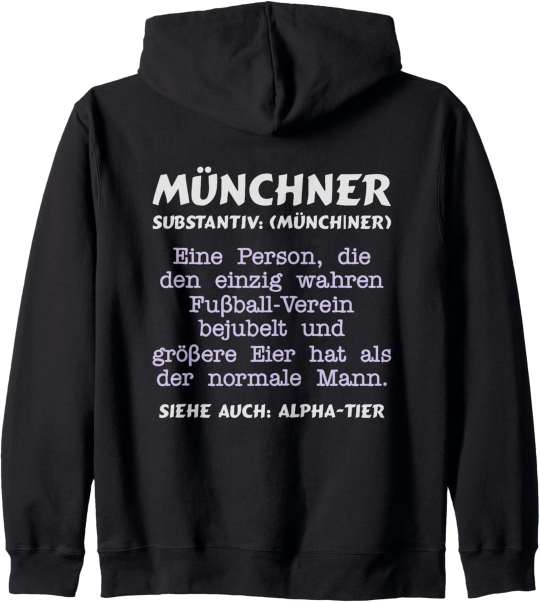 München Fussball Verein Fan Alphatier Kapuzenjacke