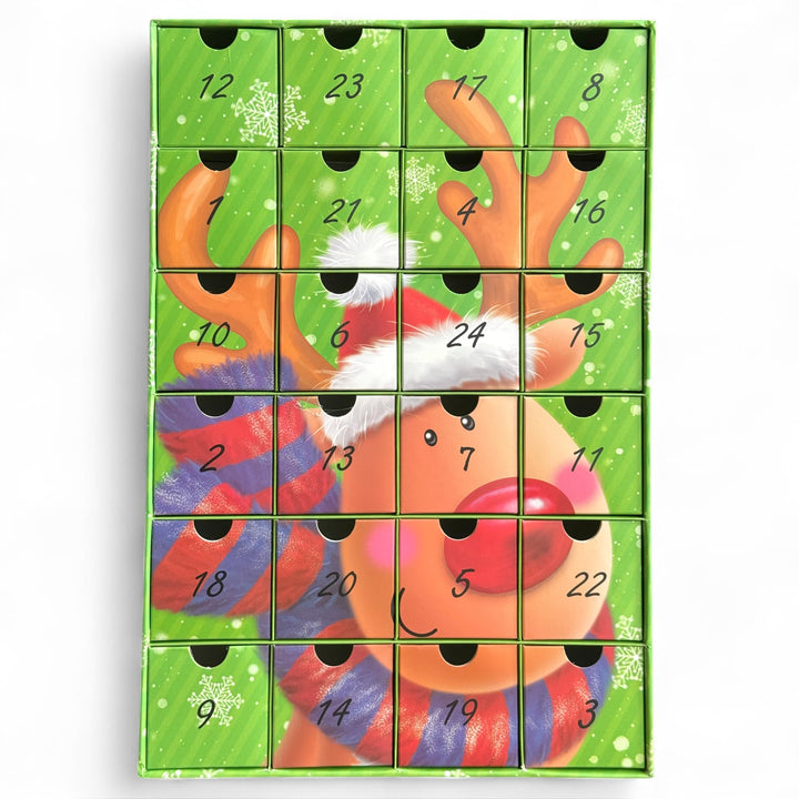 Adventskalender zum selbst Befüllen mit 24 Schubladen-Boxen, DIY-Weihnachtskalender Bastelset (Zahle