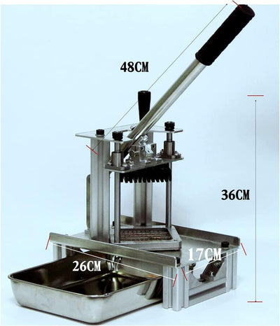 LENJKYYO Pommes Frites Schneider, Vertikalen Schneidemaschine, Pommesschneider Gemüse Obstschneider,