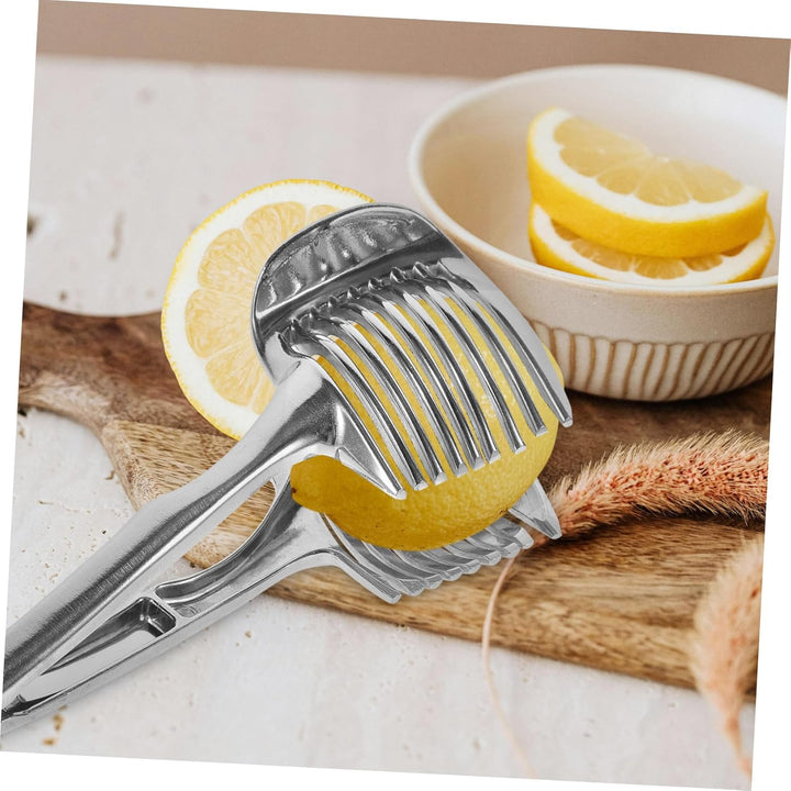 Edelstahl Zitronenschneider Und Obstschneider Handlicher Mehrzweck-slicer Für Tomaten Früchte Und Ge