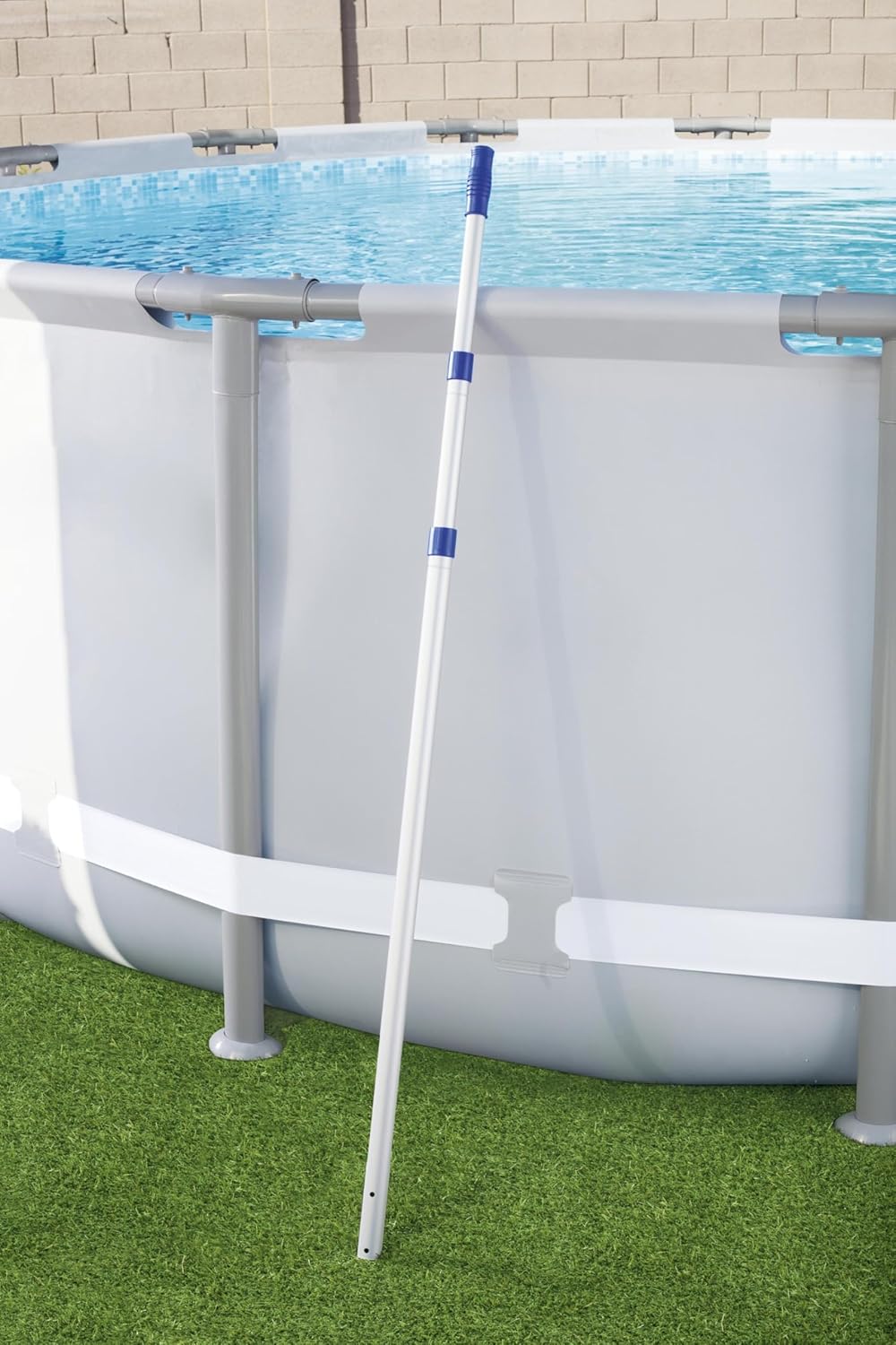 Bestway Flowclear Teleskop-Haltestiel für Flowclear Poolreinigungs-Accessoires, ab 18 Jahren, Enthäl