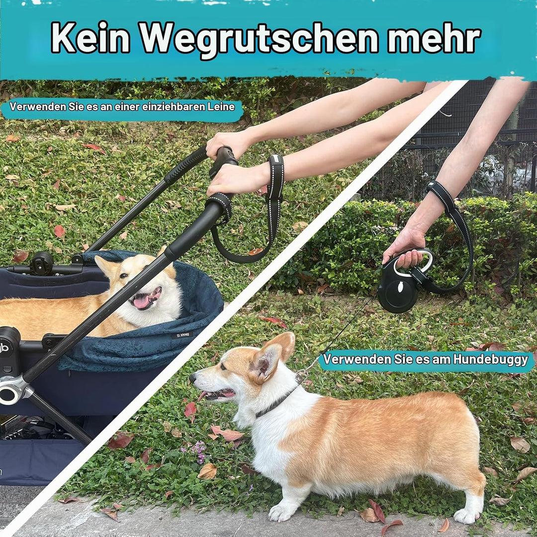 PetBonus Hundeleine Handgelenkriemen, Sicherheitsriemen für Rollleine Hundeleine und Kinderwagen, Ab