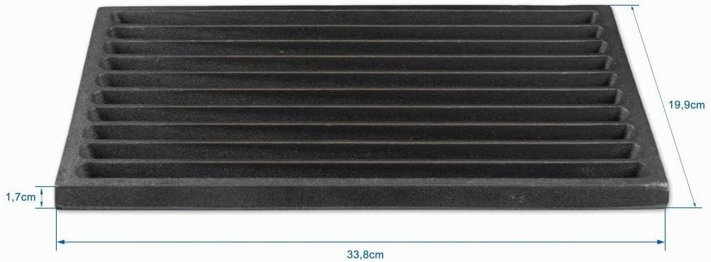 Grillrostprofi Ascherost - Feuerrost - Kohlerost - Kaminrost in Premium-Qualität, Gusseisen, 20 x 34