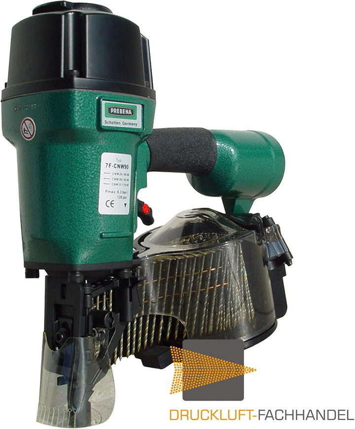PREBENA® Druckluftnagler 7F-CNW90 + Coilnägel