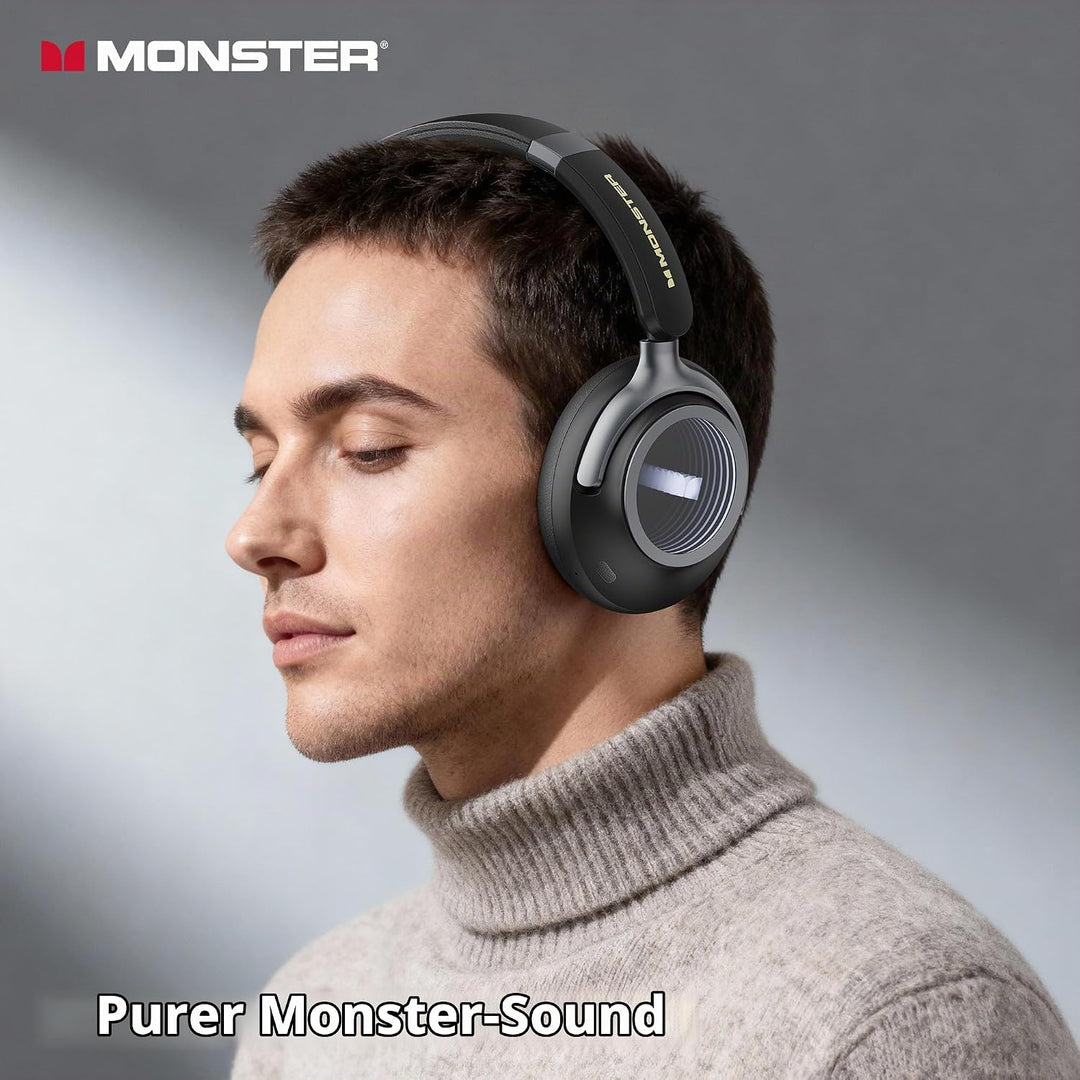 Monster MS-Persona4 Bluetooth-Kopfhörer mit Aktiver Geräuschunterdrückung, 70 Stunden Akkulaufzeit,