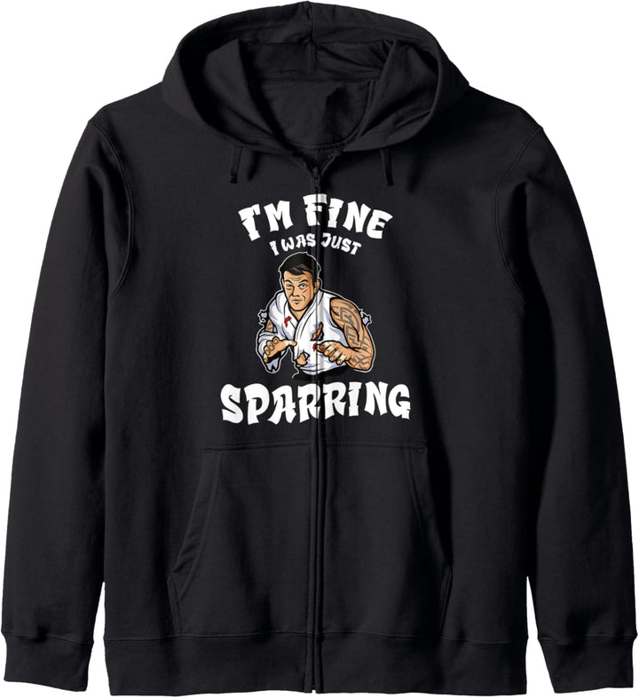 Funny Taekwondo I'm Fine Sparring Martial Arts Kapuzenjacke