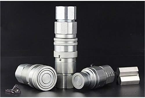 G1/2 Aussengewinde + Innengewinde Flache Oberfläche Hydraulischer Schnellanschluss Adapter Kupplung