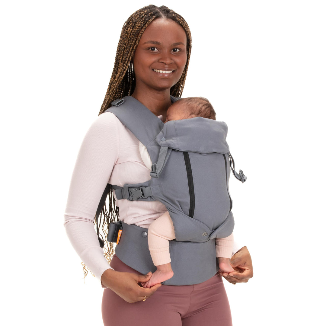 Beco 8 Babytrage Neugeborene ab Geburt bis Kleinkind - Cool Hybrid Baby Trage mit verstellbarem Sitz
