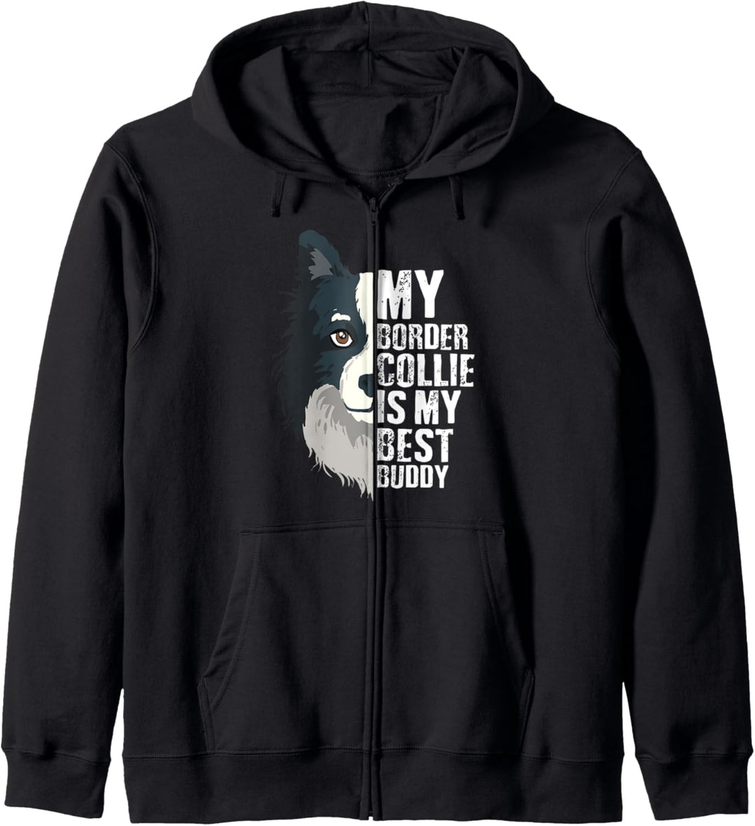 Border Collie Geschenk für einen Hundebesitzer Kapuzenjacke