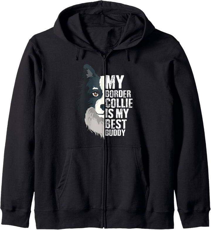 Border Collie Geschenk für einen Hundebesitzer Kapuzenjacke