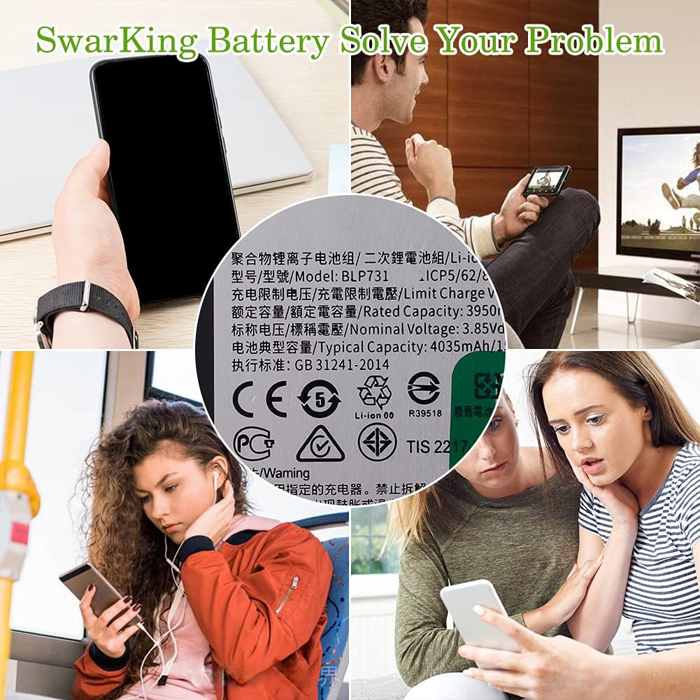SwarKing Ersatz Akku BLP731 Kompatibel mit Oppo Realme 5 Pro RMX1971 with Toolkit