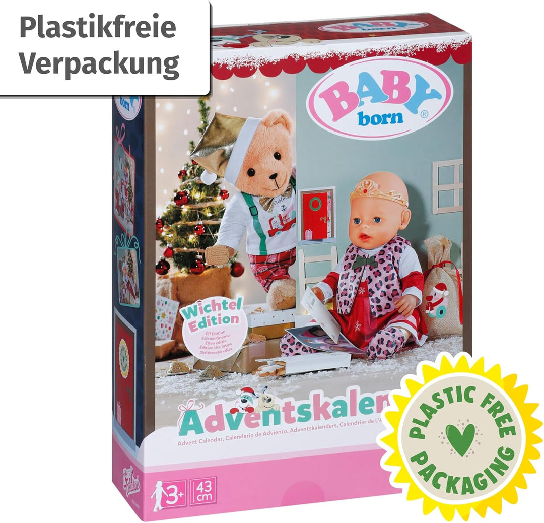 BABY born Adventskalender mit 24 Überraschungen, Puppenkleidung und Accessoires für 43 cm Puppen, 83