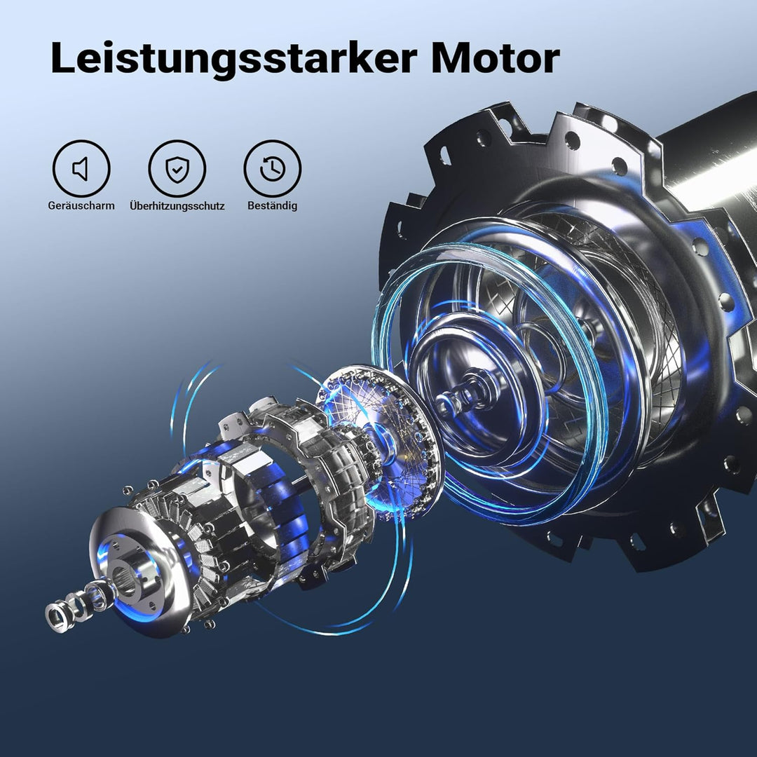 Wiltec Tauchpumpe mit Schwimmer 900 W, flachabsaugende Pumpe bis 1 mm, Tiefbrunnenpumpe 9 m Förderhö