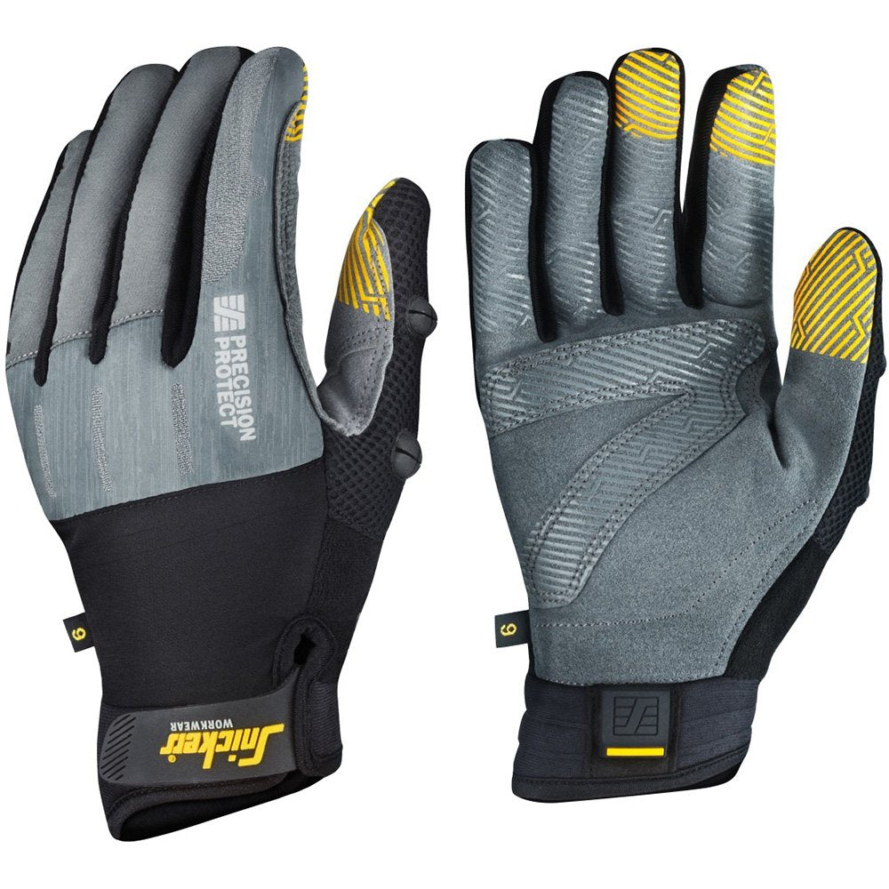 Snickers Präzisions Schutzhandschuhe, 1 Stück, Grösse 8, grau/schwarz, 95744804008 Grau / Schwarz Ei
