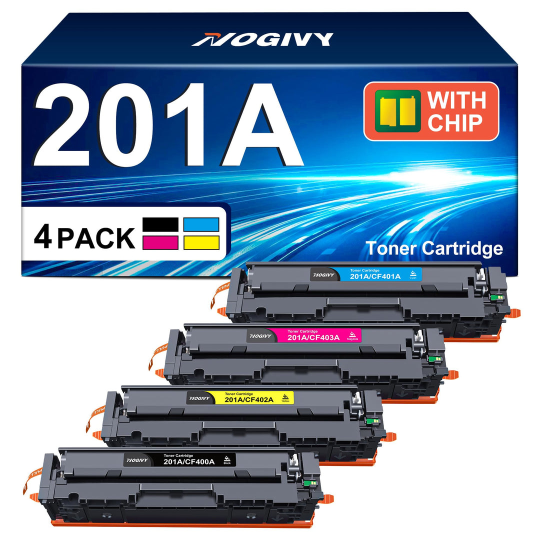 NOGIVY 201A 201X CF400A Toner mit Chip Kompatibel für HP 201A 201X CF400A CF400X Toner für HP Color