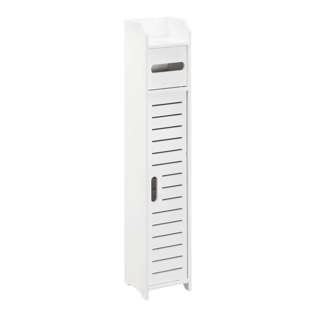 [en.casa] Toilettenpapierhalter mit Schranktür 80 x 15 x 15 cm Badezimmerschrank Badschrank Badregal