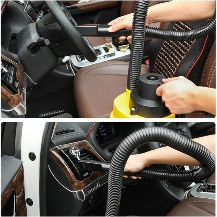 Shkalacar Auto Staubsauger, Tragbarer 12V Handstaubsauger, 2300 PA Saugleistung mit Mehreren Düsen u