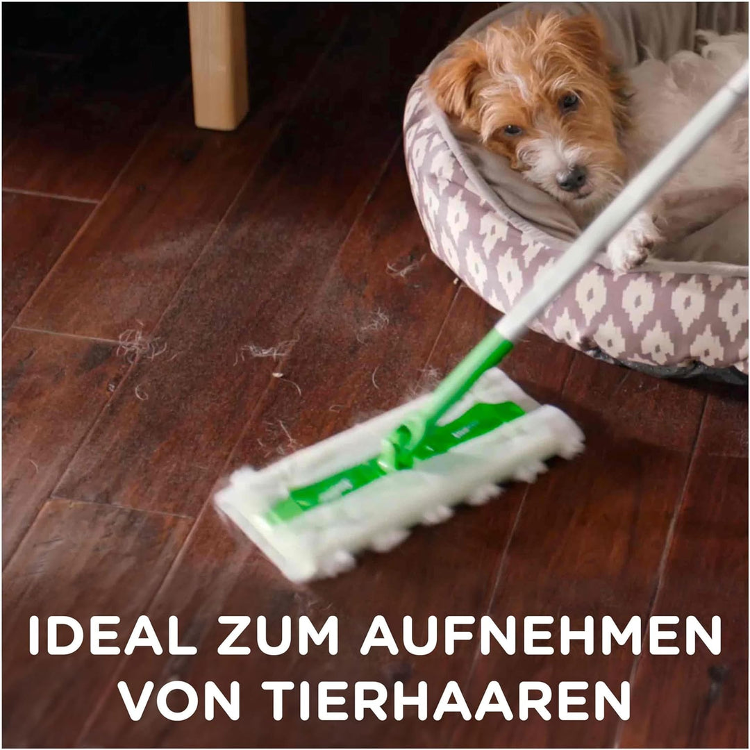 Swiffer Bodenwischer 3D Clean Nachfüllpackung, Trockene Bodentücher Nachfüllpackung 14 Stück, Nimmt
