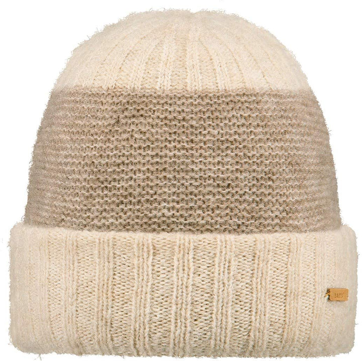 Barts W Sylker Beanie Colorblock-Beige-Braun, Damen Kopfbedeckung, Grösse One Size - Farbe Cream