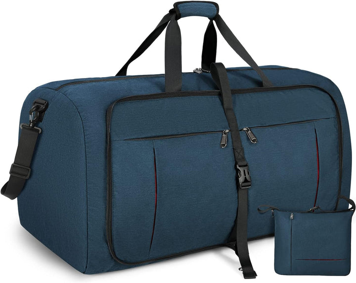 NUBILY Faltbare Reisetasche Gross 100L Sporttasche Herren Damen mit Schuhfach Leichter Reisetaschen