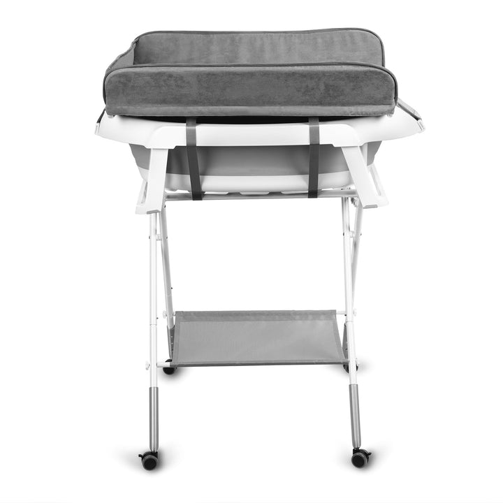 cadciehe 2 in 1 Hundebadewanne Hundewaschstation, faltbare Haustierbadewanne zum Baden und Pflegen,