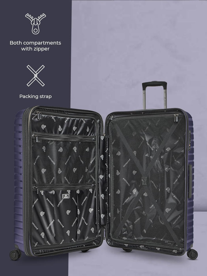 Hartschalen Koffer-Set 3-teilig | hochwertiges Polypropylen Material | mit Dehnfalte erweiterbar um