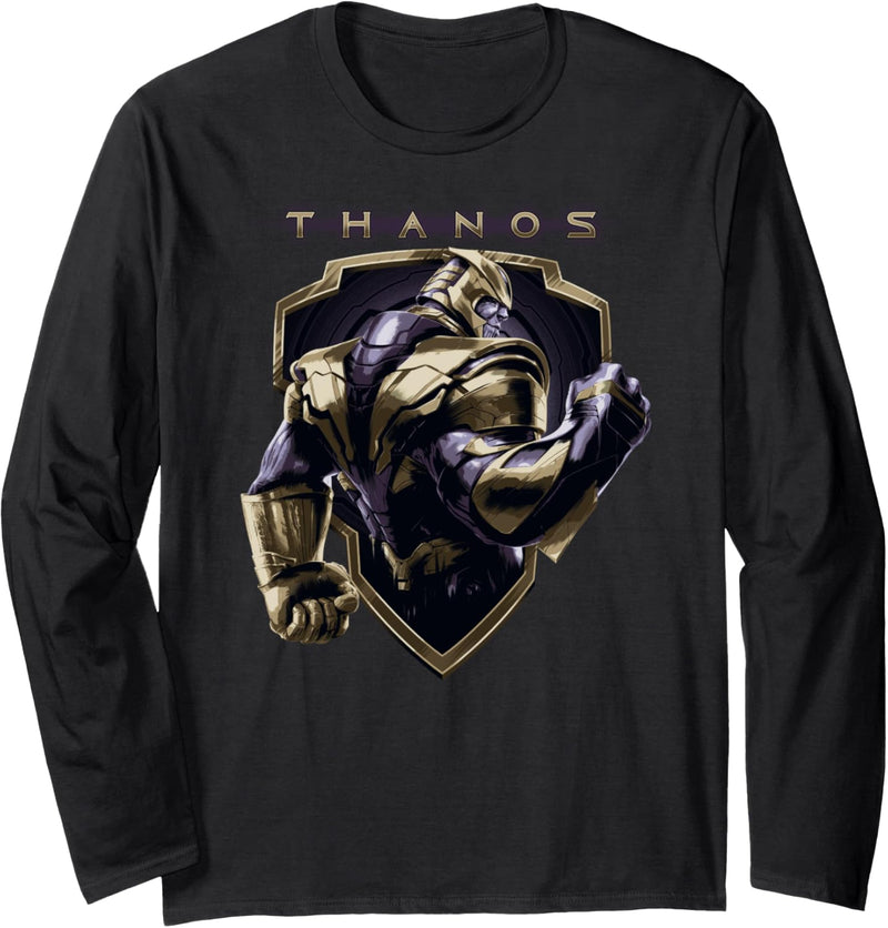 Marvel Avengers: Endgame Thanos Shield Portrait Langarmshirt