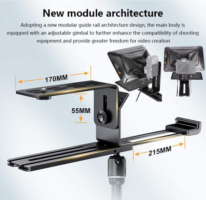 LENSGO TC7 II Folding Teleprompter (TC12), TC12