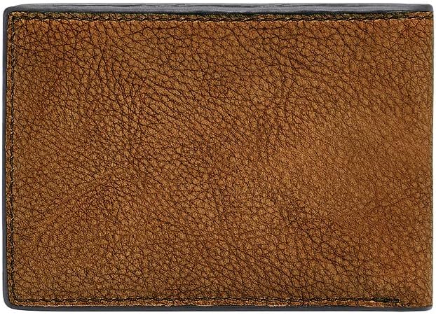 Fossil Herren Geldbörse Steven Leder Vordertasche 11,43 cm L x 1,27 cm B x 7,62 cm H Beige, Beige