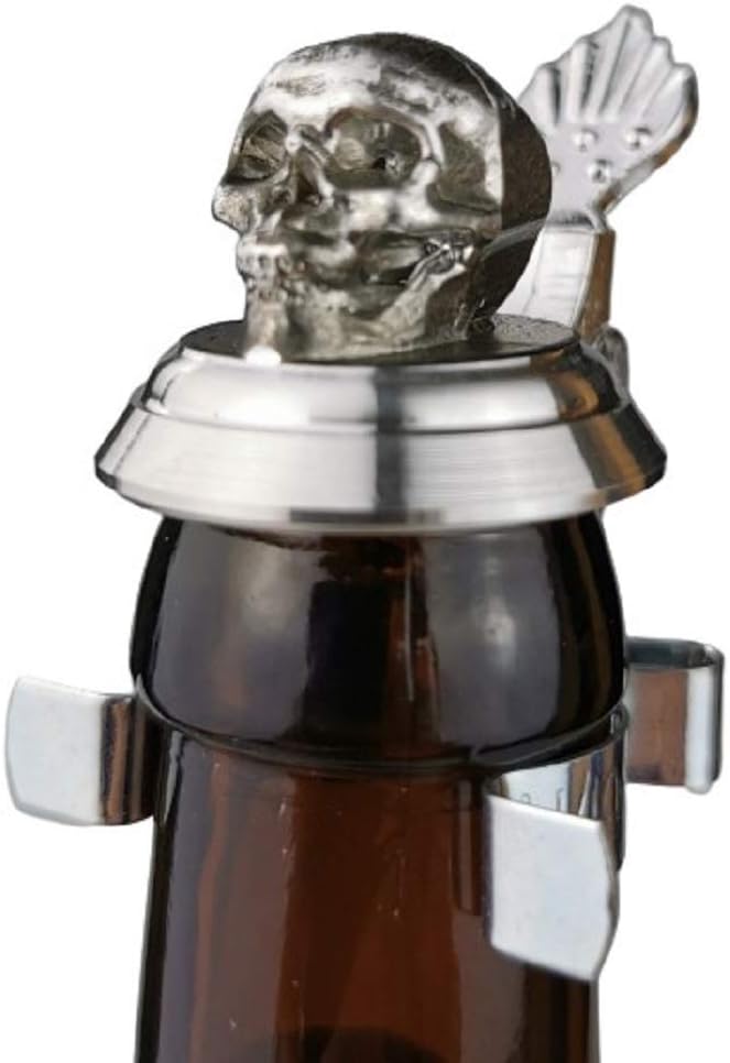 Flaschendeckel Zinn, Bierflasche Zinn Deckel, Bierflaschendeckel, Skull, Totenkopf, Gothic, Corona