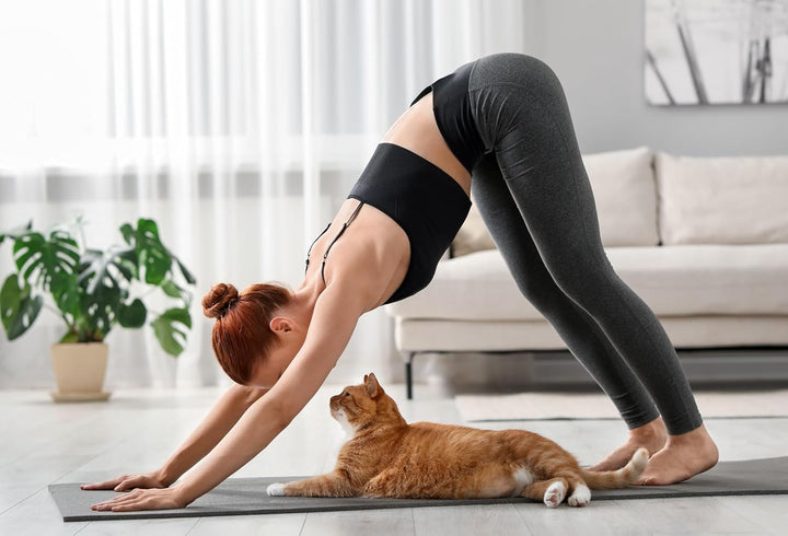 Glamexx24 Gymnastikmatte Fitnessmatte Premium Yogamatte, rutschfest und dick extra Grössen, inkl. Tr