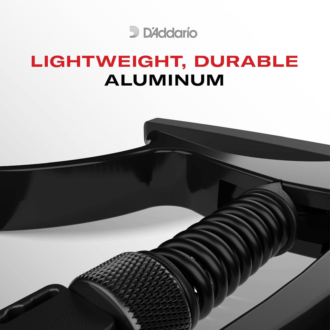 ns Künstler Kapodaster silber Finish von D'addario silber Auslöser, silber Auslöser