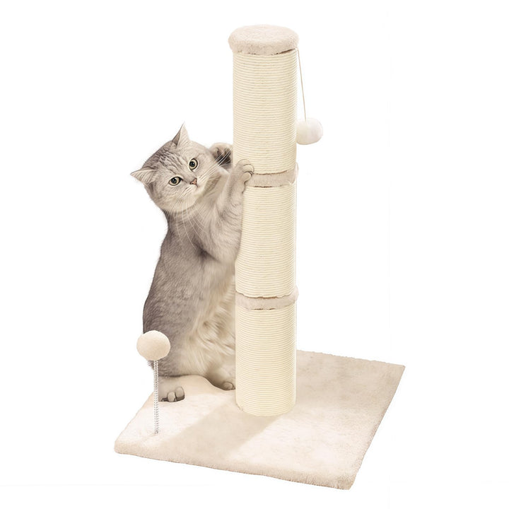 Marchul Katzenkratzbaum, Kratzbaum für grosse Katzen mit hängendem Ball breiter Basis, Katzenspielze