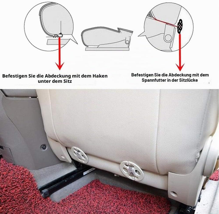 LUOLLOVE Autositzbezüge PU Leder Bambus-Kohle-atmungsaktiv kompatibel für 90% Modelle Vordersitz,2St