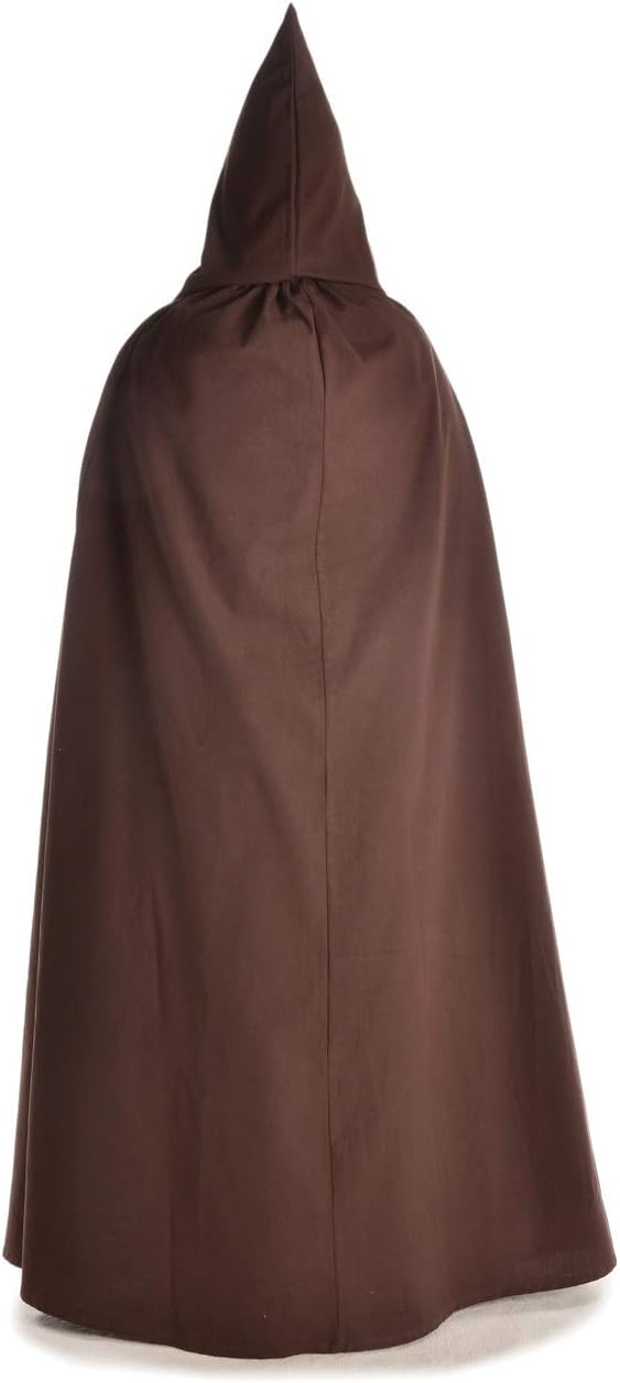 Mittelalter Umhang Sunnhild aus Baumwolle Beige, Schwarz, Rot, Braun, Weiss Gewandung LARP Einheitsg