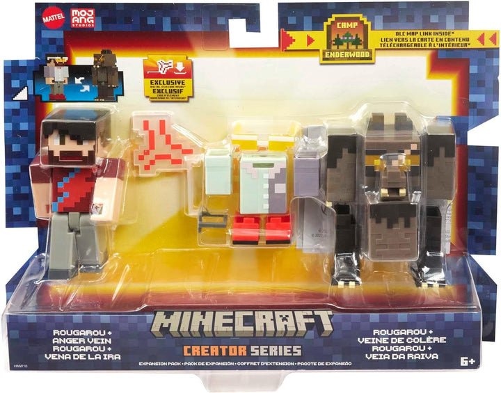 MINECRAFT Creator Series - Camp Enderwood-Kryptid Actionfigur mit 2 Zubehörsets für individuelle Ges