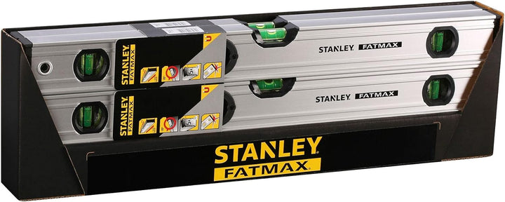 Stanley FatMax Wasserwaage Pro magnetisch (60 cm Länge, 1 vertikale Libelle, 1 horizontale Libelle B