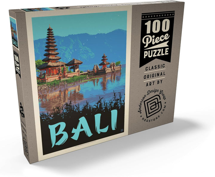 MyPuzzle Bali: EIN Atemberaubendes tropisches Paradies, Vintage Poster - Premium 100 Teile Puzzle -