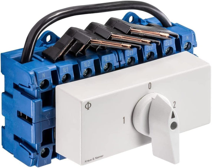 Kraus &amp; Naimer 1-0-2 Lastumschalter 4 polig 63A 400V 22KW KA63B.T904.VE2 (Nachfolgemodell von KG64B.