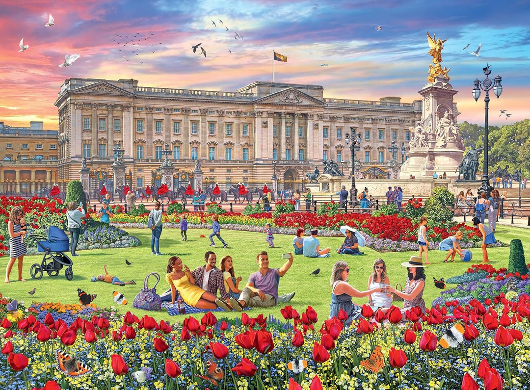 Ravensburger Happy Days Royal Residences 4X 500 Piece Jigsaw Puzzle for Adults & Kids Age 10 Years U