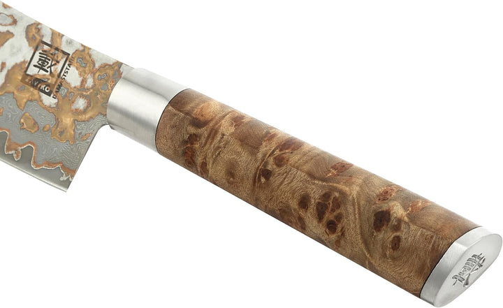 zayiko MysticMagma Damastmesser Blockmesser I mit 20 cm Klinge gefertigt aus 67 Lagen Damaststahl mi