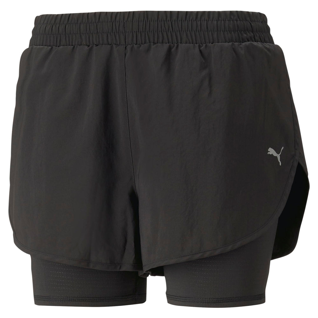 Puma Damen Boardshorts Run Favorite Woven 2in1 3" Short XS Puma Schwarz, XS Puma Schwarz