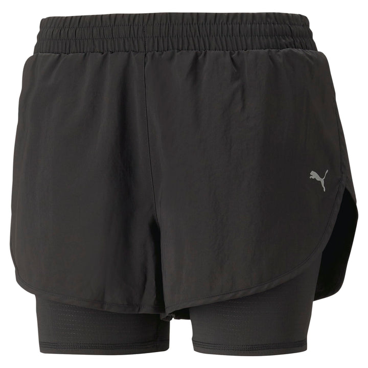 Puma Damen Boardshorts Run Favorite Woven 2in1 3" Short XS Puma Schwarz, XS Puma Schwarz
