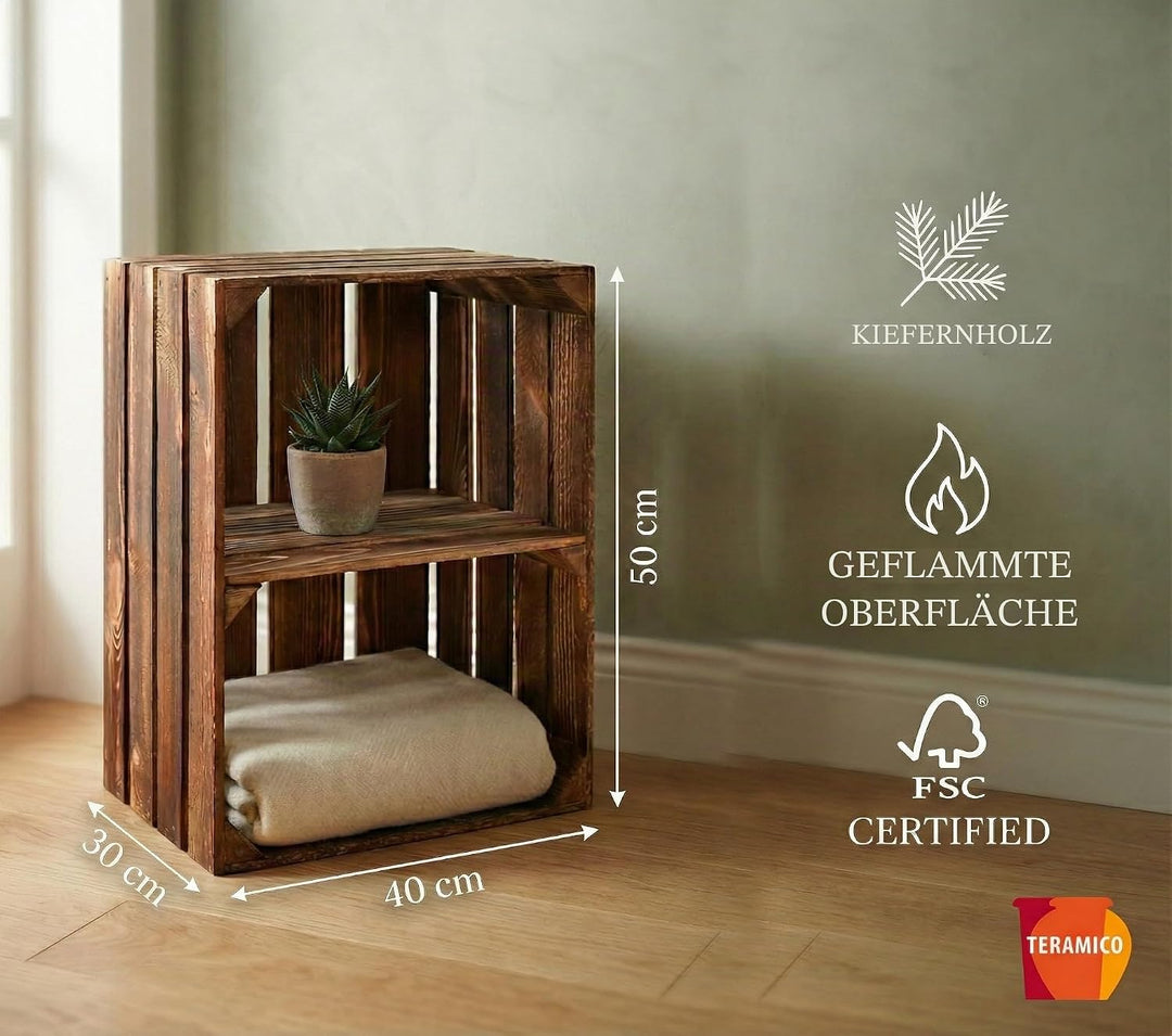 Alte geflammte Obstkisten/Holzkisten in vielen Variationen -Ideal zum Möbelbau oder zur Aufbewahrung