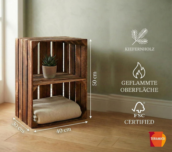 Alte geflammte Obstkisten/Holzkisten in vielen Variationen -Ideal zum Möbelbau oder zur Aufbewahrung