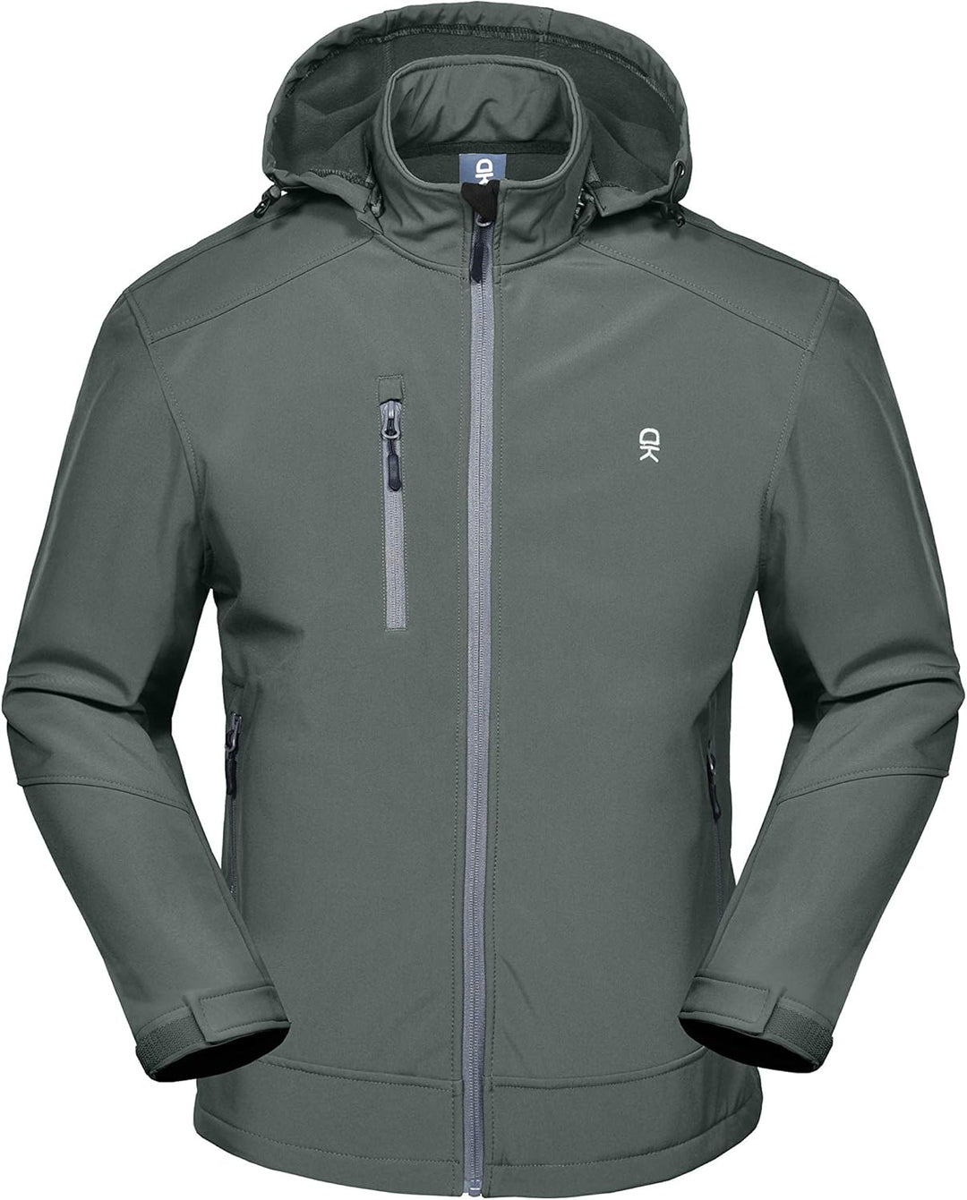 Little Donkey Andy Softshelljacke für Herren mit abnehmbarer Kapuze, Fleecefutter und Wasserabweisen