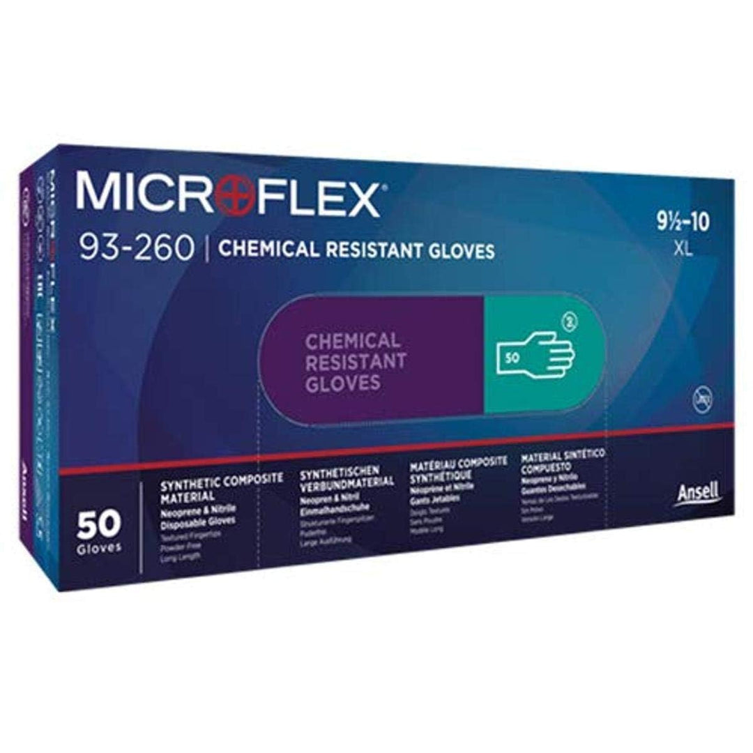 Microflex 93260100 93-260 Einweg-Handschuhe, 3-lagig, Neopren- und Nitrilmischung, 7,8 mm, Grösse L