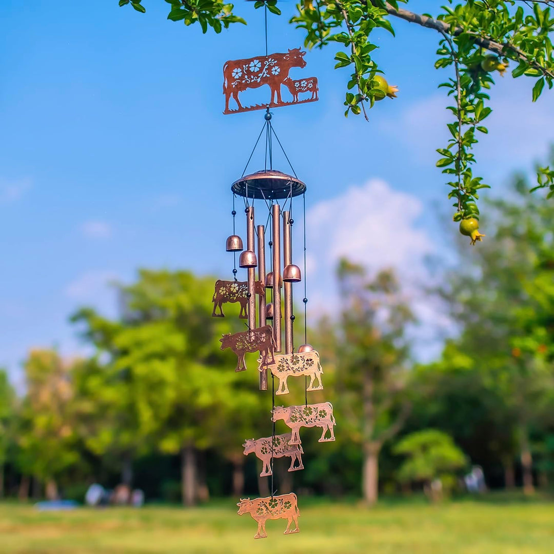 Windspiel mit Kühen, Geschenke mit Kühen für Frauen/Männer/Mutter/Frau/Oma, Geburtstagsgeschenk, Ged