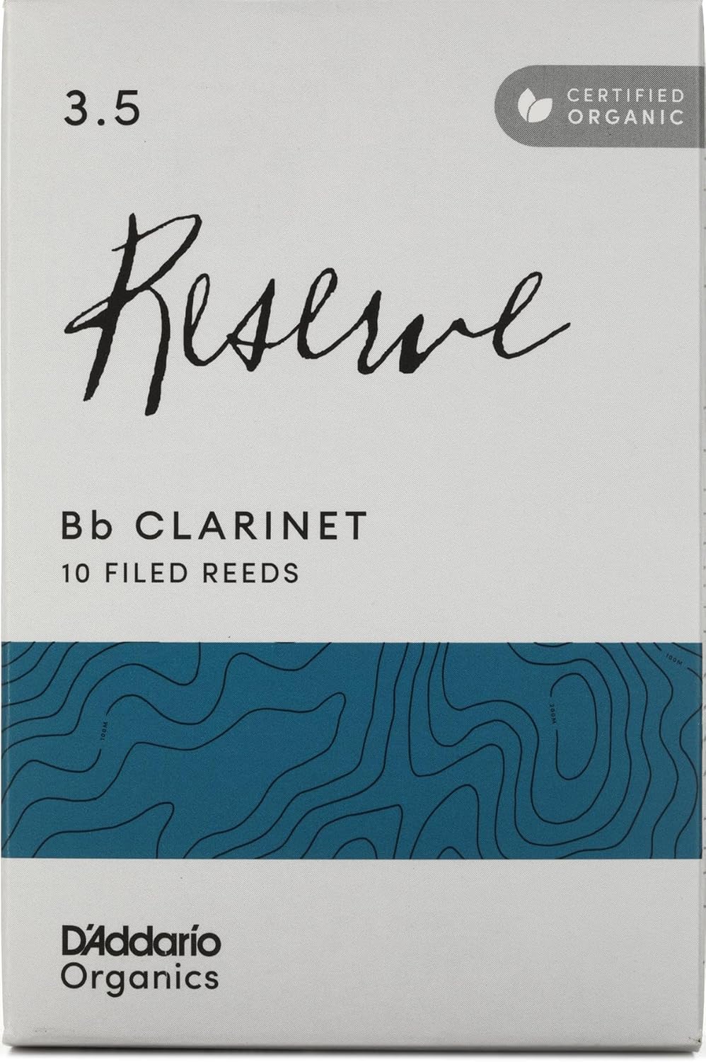 D'Addario Organisch Reserve Bb Klarinettenblätter - Rohrblätter für Klarinette - Das erste und einzi