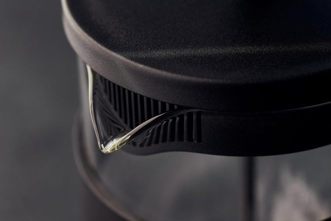 RESTO 90509 French Press - der stilvolle, elegante Tee - und Kaffeebereiter aus hitzebeständigem Bor
